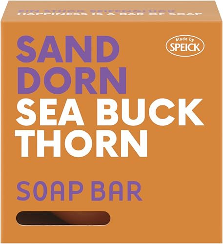 Made by Speick - Soap Bar Sanddorn | Mit Sanddornextrakt aus kontrolliert biologischem Anbau | Milde und ergiebige Seife | Made in Germany | 100 g