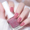Pink Nail Polish - Nude Pink Nail Varnish - Air Breathable Quick Dry Nail Polish - High Glossy Long Lasting Nail Varnish - Pink Jelly Nail Art Polish No Need Uv Light DIY At Home For Women