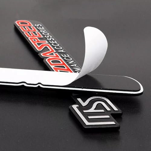 1 Pcs Auto Schriftzug Logo MAZDASPEED Emblem Aufkleber Badge Für Mazda New(Rot)