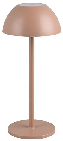 Reality Leuchten LED Außen Akku Tischleuchte Ricardo R54106165, Kunststoff Coffee, inkl. 1.7 Watt LED, 4-fach Touch |