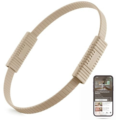 Build & Fitness Pilates Ring – 34,3 cm großer Magic Circle für Oberschenkel, Rumpf und Arme – Leichte, robuste Silikon- und Fiberglaskonstruktion für moderne Workouts zu Hause, im Studio und unterwegs