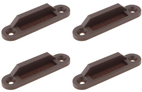 The Lord of the Tools Lot de 4 Gâches Marron pour Caravane Et Camping-Car HA70271 53 X 12 Mm Compatibles avec Les Serrures à Crémone