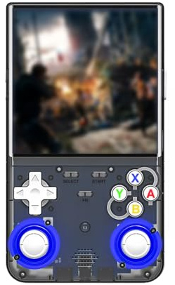 Handheld Spiele, R36 Ultra 128GB Handheld Spielkonsole 4 Zoll HD Bildschirm 128GB Speicher Tragbare Spielkonsole Retro Spaß (Schwarz)