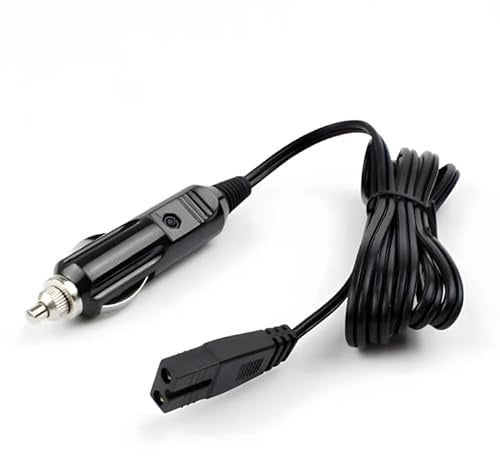 1.8m Kühlbox KFZ Ersatzkabel, Auto Kühlbox Kühlschrank Zigarettenanzünder Stecker Zigarettenanzünder Stromkabel Ladekabel 12V DC Netzkabel für Auto Gefrierschrank Tragbarer Kühlschrank(Schwarz)