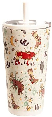 HydroJug Everyday Tumbler 20 oz – Ceramic-Lined Insulated Tumbler with | Vacuum insulated stainless steel, flexible straw, soft-touch lid, spill-free, cup holder fit, BPA-free, hot & cold drinks