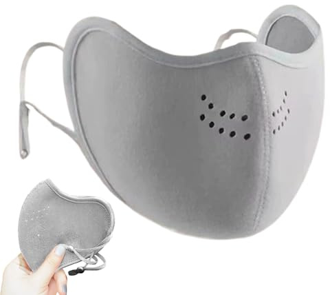 Masque d'hiver – Coupe-vent, anti-froid, respirant, demi-masque de ski, tissu extensible doux avec isolation thermique, accessoire de sports de plein air pour la course, la randonnée, le ski et le