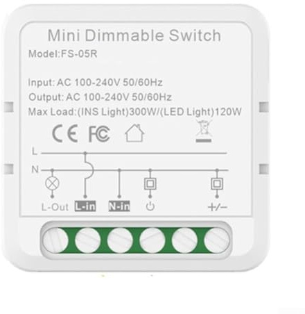 Smart LED Dimmer Schalter, für Zigbee für Tuya, unterstützt Sprachsteuerung, Fernbeleuchtungsmanagement, für Glühlampen