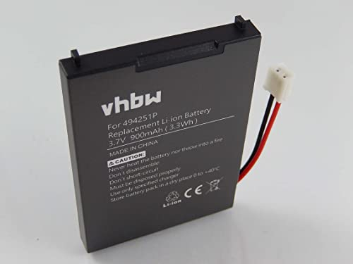 vhbw 1x Akku kompatibel mit Audioline Watch & Care V130, V131, V132, V120, V150 Babyphone Babytalker (900 mAh, 3,7 V, Li-Ion) - Ersatz für 494251P, BPCK1500LI, 494521P