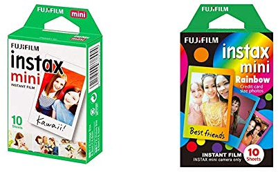 Fujifilm instax mini Rainbow Film 10 Poses + 1x10 Films