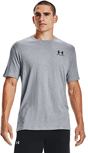 Under Armour Herren Sportstyle Left Chest, komfortables T-Shirt für Männer mit Logo auf der linken Brust, Sportshirt mit loser Passform