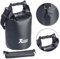 Xcase regenfester Packsack: Wasserdichter Packsack, strapazierfähige Industrie-Plane, 10l, schwarz (Motorrad Sack, Trockenbeutel, Unterwasserlicht)