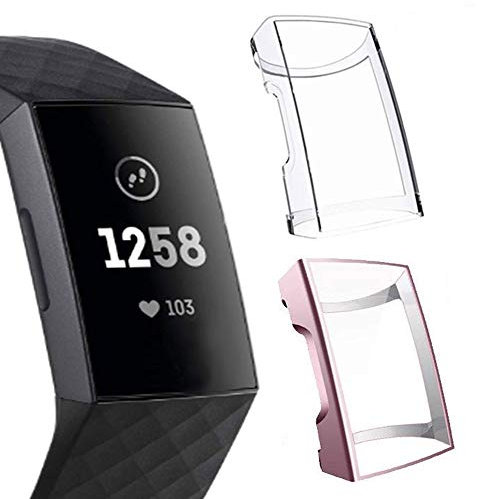 Fentace Lot de 2 protections d'écran compatibles avec Fitbit Charge 3/Charge 4