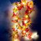 Wankd LED Ahornblätter Lichterkette, 2M 20 LED Herbstgirlande Herbst Dekoration Blättergirlande Herbst Ahornblatt Deko für Herbst Hochzeiten Halloween Thanksgiving und Außen Zuhause Herbstparty