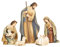 Joseph's Studio by Roman – 5-teiliges Krippenfiguren-Set mit Holzbeizen, Weihnachtskollektion, 26 cm hoch, Kunstharz, dekorativ, religiöses Geschenk, Heimdekoration, langlebig, langlebig