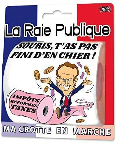 lot de 2 Humour Papier Toilette Raie Publique