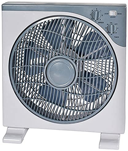cosedacasa Ventilatore in plastica 3 velocità 5 Pale 40w Verticale Flusso Aria Fresca con Piedini Ideale Anche per Ambienti Grandi