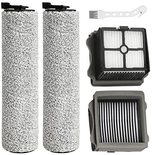 Ifloor3 Brosse rouleau de rechange pour aspirateur sans fil iFloor 3 et Floor One S3 (2 rouleaux brosses + 2 filtres HEPA)
