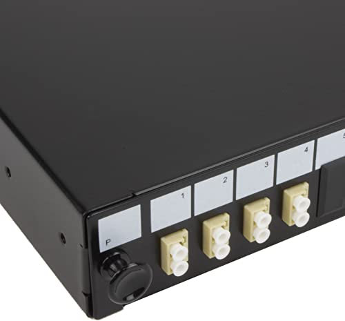 kenable Panneau de brassage fibre optique 24 ports + 4 modules LC duplex MM 8 fibres