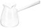 Cabilock Glass Teapot Transparent Coffee Pot Glass Coffee Carafe Turkish Handle Pot Thickened Glass Boiling Pot