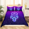 Traumfänger Bettwäsche Mädchen Sternenklarer Himmel Galaxis Bettwäscheset Lila Blau Traumfänger Schmetterling Design Bettbezug Kinder jugendliche Hell Galaxy Bohemien Bettwäsche 155x220 Traumfänger