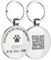 DISONTAG QR Code Hundemarke ID Text Anpassen Personalisierte Online Seite-Kostenlos Online Haustier Profil-Modifizierbar-Kontrolle der Privatsphäre-Keine APP Erforderlich