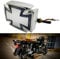 Yecnecty 1PC Chrome Retro Universal Maltese Cross Motorcycle Rear Tail Light Running Brake LED Lamp For Harley Chopper Bobber Cafe Racer Honda