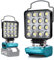 Lampe Led Rechargeable Pour Batterie Makita 18V,48W Baladeuse Lampe de Chantier Alimenté Par Pile, Projecteur Led Rechargeable avec Charge Type C & USB (Sans Batterie) (NMTZFDTS4IN)