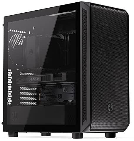 ENDORFY Arx 700 Air, espaciosa Caja ATX, 5 Ventiladores de 140 mm incluidos, Alta compatibilidad con Muchos componentes, Espacio para Dos radiadores de hasta 360 mm, EY2A012