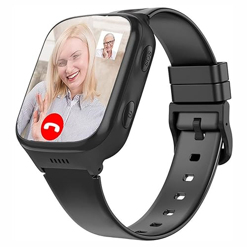 Weyot SOS Armband für ältere Menschen, Notruf GPS Tracker Uhr für Senioren, GPS Position, Senioren Notruf Armband, Notfalluhr für Senioren mit Sturzsensor, IP67 Wasserdicht