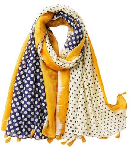 COACOM 1 bufanda, bufanda de mujer ligera y moderna, elegante bufanda de seda, bufanda cálida y resistente al viento, adecuada para todas las estaciones, se puede usar con viajes de moda (amarillo)