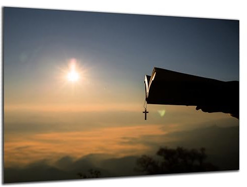 Munera Design - Bild 30x40 - Kreuz Wolken - Wand-Bilder Wohnzimmer