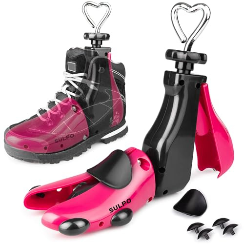 SULPO Schuhspanner 3 Gr. - Schuhdehner Schuhweiter - Schuhstrecker - um Drückende Schuhe zu weiten - Für Zu Enge Schuhe - Herren, Damen, Sneakers, Stiefel, Stiefeletten - Extrastark, Verstellbar