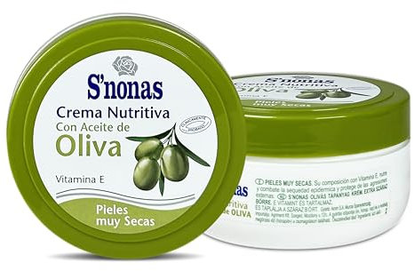 Feuchtigkeitsspendende und pflegende Creme mit Olivenöl, 200 ml – Pflegt, nährt und repariert Ihre Haut dank der Vorteile von Olivenöl