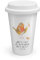 Mr. & Mrs. Panda To Go Becher Rotkehlchen Federn - Geschenk, Tiermotive, Thermo Kaffeebecher to go, Vogel, lustige Sprüche, Tiere, Motivationsbilder,