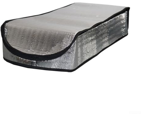 Dachbodentreppe Isolierabdeckung, Aluminium, feuerfest, wasserdicht, Dachbodentreppe, Türleiter, Isolator, mit wasserdichtem Reißverschluss, 137 x 63 x 27 cm