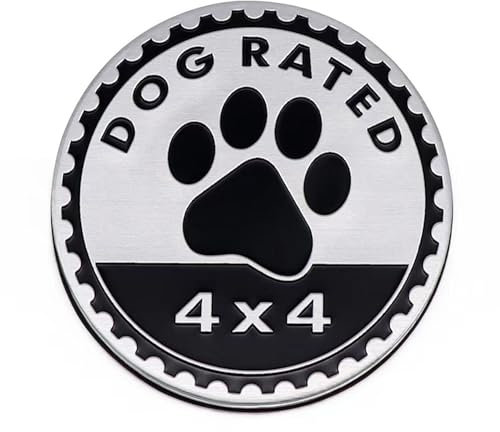 Camping Badge Rated Car Emblem, 4 x 4 Metal Automotive Badge 3D Metal Car Badges Emblems Round Emblem Decals Car Badge Decals Stickers Compatible with Jeep Wrangler Vehicles Trucks SUV (Style S)
