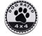 Camping Badge Rated Car Emblem, 4 x 4 Metal Automotive Badge 3D Metal Car Badges Emblems Round Emblem Decals Car Badge Decals Stickers Compatible with Jeep Wrangler Vehicles Trucks SUV (Style S)