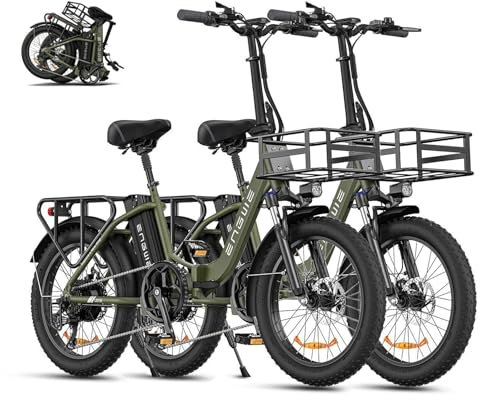 ENGWE E-Bike Klappbar 20 Zoll Elektrofahrräder mit 15.6Ah Lithium-Akku, Reichweite bis 140KM, 20x3.0 Zoll Reifen, 7-Gang Ebike Herren für MTB, Strand & Schnee