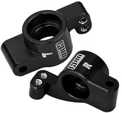 GPM Racing Aluminium 7075 Alloy Rear Hubs for LOSI 1/24 Micro-B 2WD Buggy RTR-LOS00007 Upgrade Parts - Black