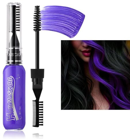 Haarkreidekamm, Haarfarbe, Mascara, waschbare Haarkreide, temporäre Haarfarbe, Haar-Highlighting-Zubehör, 8-farbige Haarkreide, Haarfarben-Set, Haarsträhnenkreide, temporäre Haarfarbe