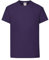 Generico Maglietta Bambini 9/11 Anni – 1 Pezzo – Colore Viola – Cotone 100% 145 g/m² – Unisex Manica Corta – Altezza 140 cm – Lunghezza 60 – Torace 92 – FRU 61-019-0