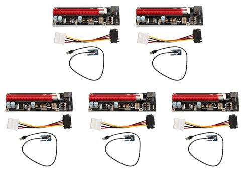 Booso 5X Mini PCIe zu PCI Express 16X Riser für Laptop Externe Bild Karte BTC Antminer Miner MPCIe zu PCI-E Slot Mining Card