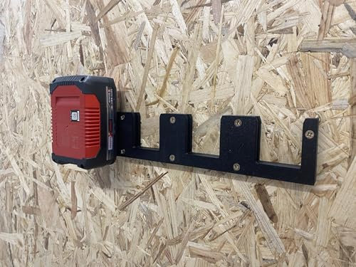 Akku Wandhalterung für Einhell 18V Akkus und Parkside 20V X20V Akkus Akkuhalter Wandmontage (4 Fach)