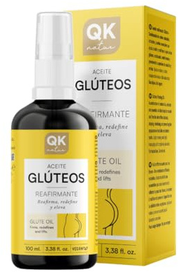 QKnatur - Gesäßstraffendes Öl (100 ml). Strafft, definiert neu und hebt den Po. Mit natürlichen Inhaltsstoffen. Verhindert das Auftreten von Cellulite und Dehnungsstreifen