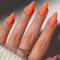 KQueenest Lot de 24 faux ongles press on nails en acrylique à coller, en forme d'amande, en acrylique, couleur naturelle, couleur unie, à coller, en gel brillant, couvrant, pour femme