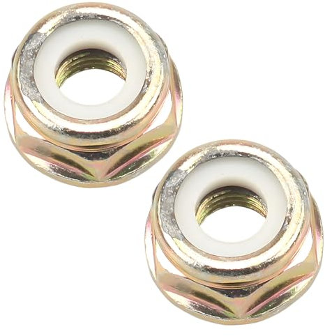 Wjelet 2 Stück Messermutter Mutter Linksgewindemutter Trimmerklingenmutter Linksgewinde M10 x 1,25 für Rasenmäher Freischneider