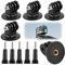 Adaptador de trípode para cámara, compatible con GoPro 6 DJI Osmo Action, ABS cobre 3 × 3 × 4 cm, soporte adaptador de cambio rápido, soporte de acoplamiento de trípode ligero, portátil, robusto y