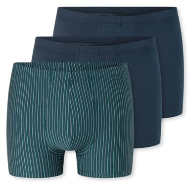 Schiesser Herren 3 Pack Unterwäsche Shorts mit weichem Bund Bio Baumwolle Multipack - 95/5 Organic