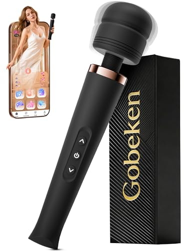 Gobeken Vibrator Sex Toys Sex Spielzeug für die Paare Frau Männer 20 Modus | App-Steuerung 5 Frequenz 4 Intensität Vibratorensets für Frauen Vibration für Frauen Analplug Dildo Schwarz Peniszaumzeug