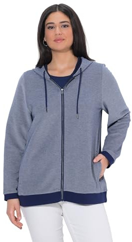 Ulla Popken Damen Sweatjacke